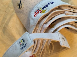 New LOT of 6 Ryder Cup Whistling Straits Golf Visors Youth Adjustable WHITE a - Picture 1 of 5