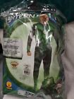 Green Lantern Tomar-Re Men's Large Green 42-44 Costume Mask & Jumpsuit NEW