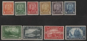 Canada Sc#149-158 M/H/F-VF, #150 NH, part set missing #159 CV. $443 - Picture 1 of 2