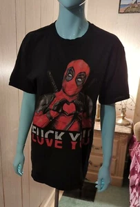 Camiseta Deadpool Just Fu*k You Love You M Ryan Reynolds Cómic Funny Wade Wilson - Imagen 1 de 12