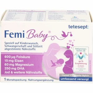 Tetesept Femi Bébé Comprimé Enrobé + Weichkapseln 60 Pièces PZN11118963