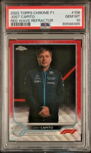 2022 Topps Chrome Formula 1 F1 Red Wave Refractor #106 Jost Capito 2/5 PSA 10 - Bild 1 von 2