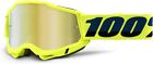 100% Accuri 2 Motocross & Mountain Biking Adult Goggles (Fluo Yellow - Mirror Go