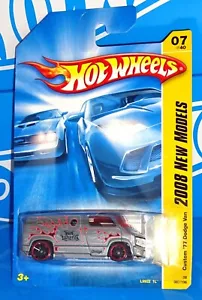 Hot Wheels 2008 New Models #7 Custom '77 Dodge Van grau mit OH5SPs - Bild 1 von 2