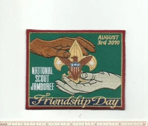 EB SCOUT BSA 2010 JAMBOREE FRIENDSHIP DAY PATCH 100TH ANNIVERSARY BADGE INSIGNIA - Picture 1 of 1