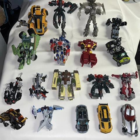 Transformers Lot Of 18 Incomplete - Hasbro BAY figures ( AS IS / FOR PARTS ! ) Cover