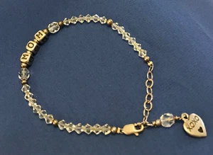 VERY NICE PRELOVED SILVERTONE BRACELET - ‘MOM’ - Picture 1 of 2