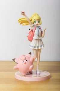 Lillie and Clefairy Pokemon Trainer Collectible Statue Figure Model - Picture 1 of 11