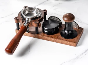 Coffee Tamper Station – Solid Wood, 51-58mm Compatibility - Picture 1 of 3