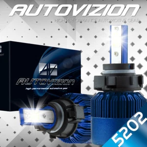 AUTOVIZION LED 6000K Foglight kit 5202 12086 H16 GMC Sierra 3500 HD 2007-2016 - Picture 1 of 12