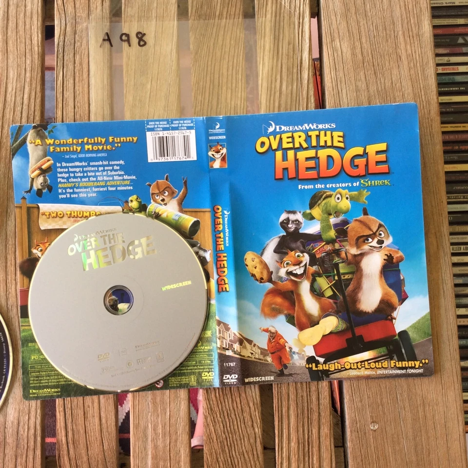 Over the Hedge (DVD, 2006, Widescreen Version) No Case No Tracking #A98 Foto 1 de 1