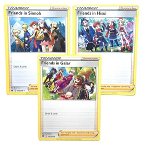 Friends In Galar / Hisui / Sinnoh - Crown Zenith - Pokémon Trainers - 3 Card Set - Picture 1 of 1