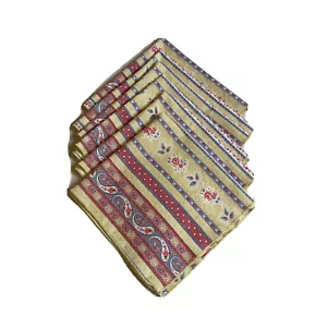 Cloth Dinner Napkins Set Of 6 Cottage Core Country Farmhouse Square Handmade Lg - Picture 1 of 3