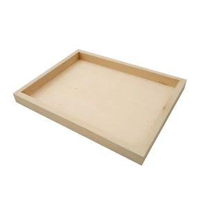 Holztablett Tee Kaffee Snack Essen Serviertablett Einzelhandel Displayschalen Plattform - Bild 1 von 35