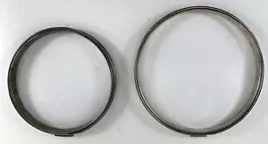 Vintage Embroidery Hoops Metal Spring Tension Needlepoint Cross Stitch 6" & 5" - Picture 1 of 2