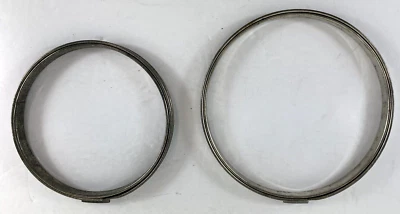 Vintage Embroidery Hoops Metal Spring Tension Needlepoint Cross Stitch 6" & 5" - Image 1 of 2