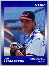 1989 Star #36 Jim Lemasters SIGNED   Greenville Braves