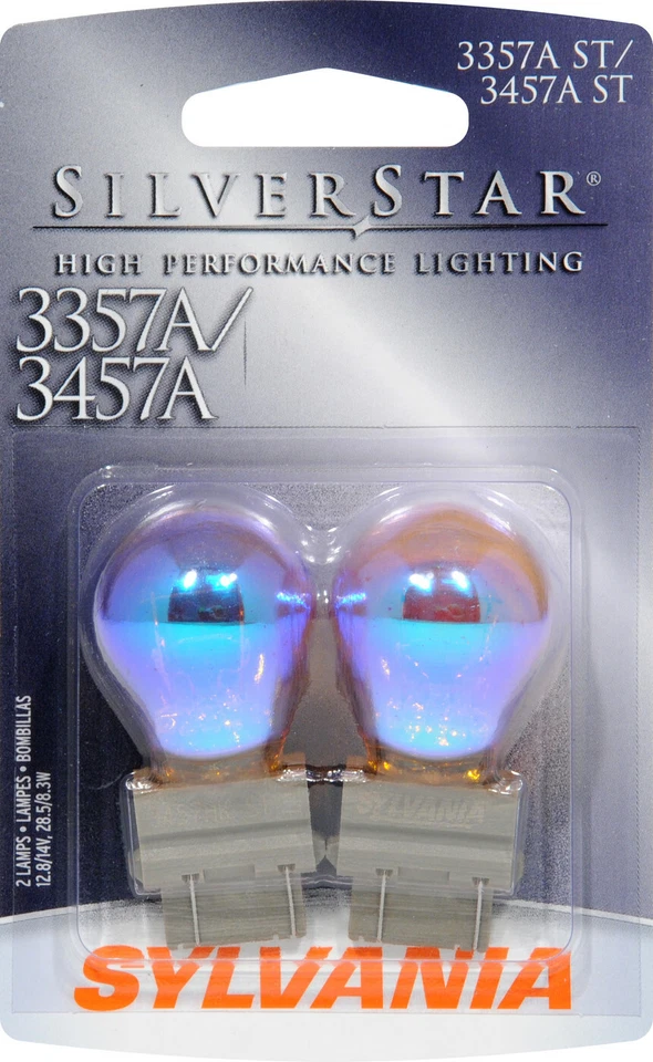 Sylvania Silverstar 3357AST 3457AST BP Amber Brake Light - Pair Bulk Packaged - Image 1 of 1