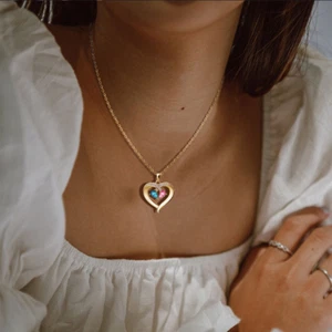 Women'S Heart Shape Diamond Pendant Necklace Mother'S Day Gift Jewelry - Picture 1 of 5