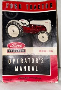 Original Vintage Ford 8N Tractor 1952 Owners Operator's Manual 24299Q S/rc - Picture 1 of 3