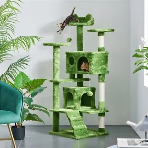 More details for cat tree kitty activity centre scratching post cat tower for indoor cats kittens