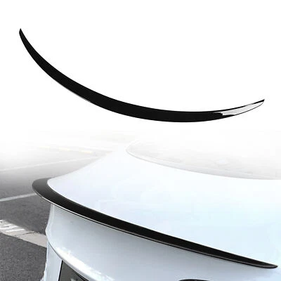 For Tesla Model Y 2020-2024 OE Style Rear Trunk Spoiler Wing Tail Gloss Black - Image 1 of 4