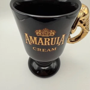 Amarula Creme Afrikanischer Elefant Henkelbecher mit Fuß Keramik Vintage - NEU - Bild 1 von 8
