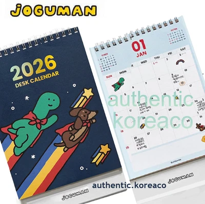 2026 JOGUMAN Desk CALENDAR  Dec.2025- Dec.2026   *US-duty Paid - Image 1 of 4