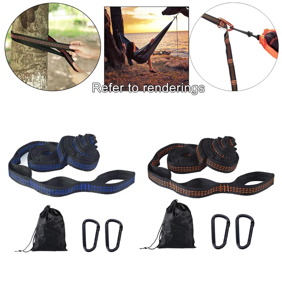 Hammock Straps, 20 Loops Combined with Two Extra Long 10ft XL Hammock Straps - Image 1 of 1