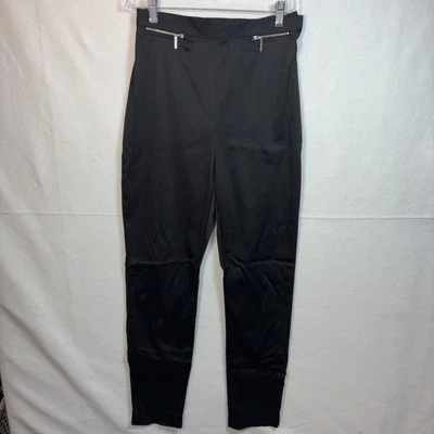 Oscar De La Renta Pantalón Negro Seda Negro Talla 4 Foto 1 de 4