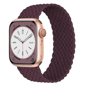 Braided Solo Loop Band For Apple Watch 38mm 40mm 41mm 42mm 44mm 45mm 46mm 49mm - Picture 1 of 36