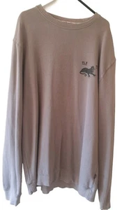 Globe 94 Almost Anything Mens L Large Grey Fleece Pullover Sweater EC - Picture 1 of 6
