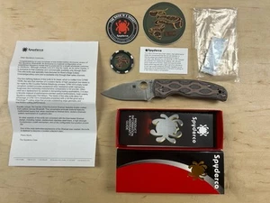 Spyderco REC Exclusive Shaman C229MPY10VP - Python Micarta / Satin 10V 🦂Engrave - Picture 1 of 13