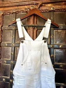 Anthropologie Pilcro the Wanderer Overall weiß strukturiert - Bild 1 von 17