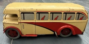 Wells Brimtoy London Vintage Tinplate Bus - Picture 1 of 4