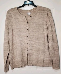 Croft & Barrow Langarm-Cardigan mit Rundhalsausschnitt Damen Größe XL - Bild 1 von 7