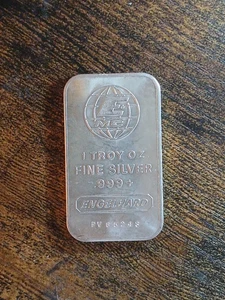 1oz 999 Silver Engelhard Bull Mark E = MC Bar Minted In 80 PV Series SN. PV85243 - Picture 1 of 5