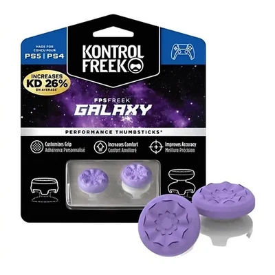 KontrolFreek PS5 PS4 Performance Thumbsticks Thumb Grips FPS FREEK GALAXY PURPLE - Image 1 of 2