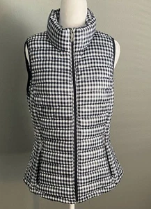 Tommy Hilfiger Quilted Vest Checkered Lightweight Packable Women’s Size Small - Picture 1 of 7