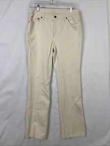 Pantalones de mezclilla para mujer Jeanology Collection Booba talla 8 beige 100 % algodón - Imagen 1 de 8