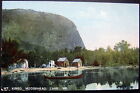 Moosehead Lake Maine~1900&#39;s Canoe on Lake~Mt. Kineo
