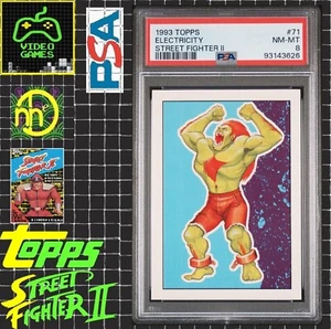 1993 Topps Street Fighter II - #71 Blanka / Electricity - PSA 8 NM-MT - Picture 1 of 4