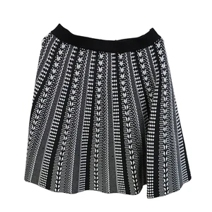 Philosophy Republic Kleidung Damen Größe M Stretch schwarz weiß geometrischer Rock - Bild 1 von 3