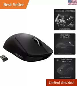 PRO X SUPERLIGHT Wireless Gaming Mouse, Ultra-Lightweight, HERO 25K Sensor, 2... - Picture 1 of 11