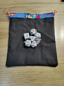 Marvel Spider-Man Blue Flat Dice Bag, Board Game Storage Fabric Token Pouch DnD - Picture 1 of 3