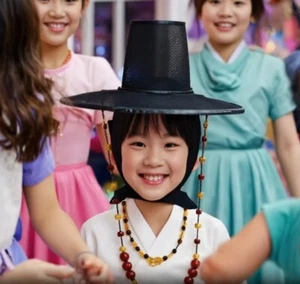 Kids K-Pop Demon Hunter Hat | Korean Traditional Gat SWF3 Bumsup Style Cosplay - Picture 1 of 5