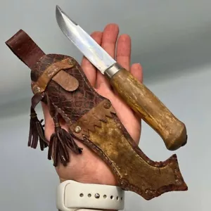 Rostfri Med Skarpa Morakniv Puukko Hunting Knife Fixed Blade Marked Sweden - Picture 1 of 8