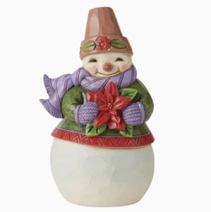 Jim Shore Heartwood Creek Weihnachten Pint Größe Schneemann mit Weihnachtsstern 6011482 - Bild 1 von 2