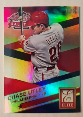 Chase Utley 2015 Panini Donruss Elite All Star Salute 14/25 Phillies #19 A1 Foto 1 de 2