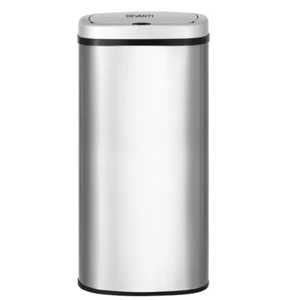 Devanti 60L Sensor Bin Motion Rubbish Automatic Silver - Picture 1 of 7